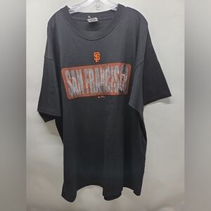 Majestic Black San Francisco Giants Graphic T-shirt Mens Size 2X